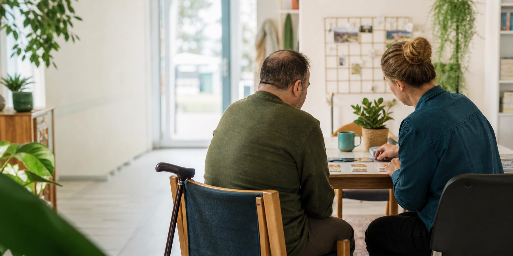 Alltagsnahe Assistenz in einer ruhigen Beratungssituation